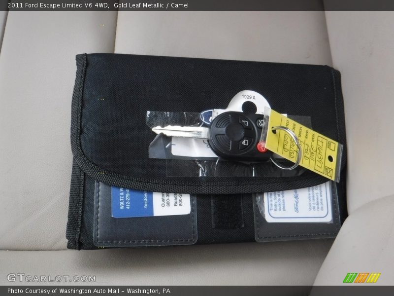 Gold Leaf Metallic / Camel 2011 Ford Escape Limited V6 4WD