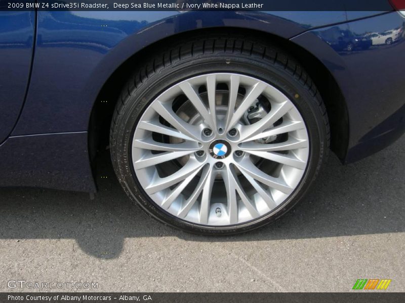 Deep Sea Blue Metallic / Ivory White Nappa Leather 2009 BMW Z4 sDrive35i Roadster