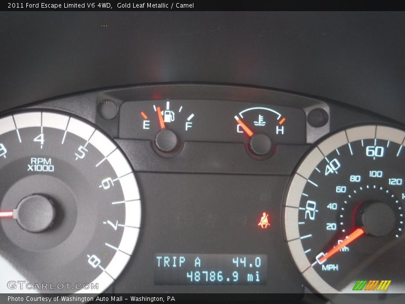 Gold Leaf Metallic / Camel 2011 Ford Escape Limited V6 4WD