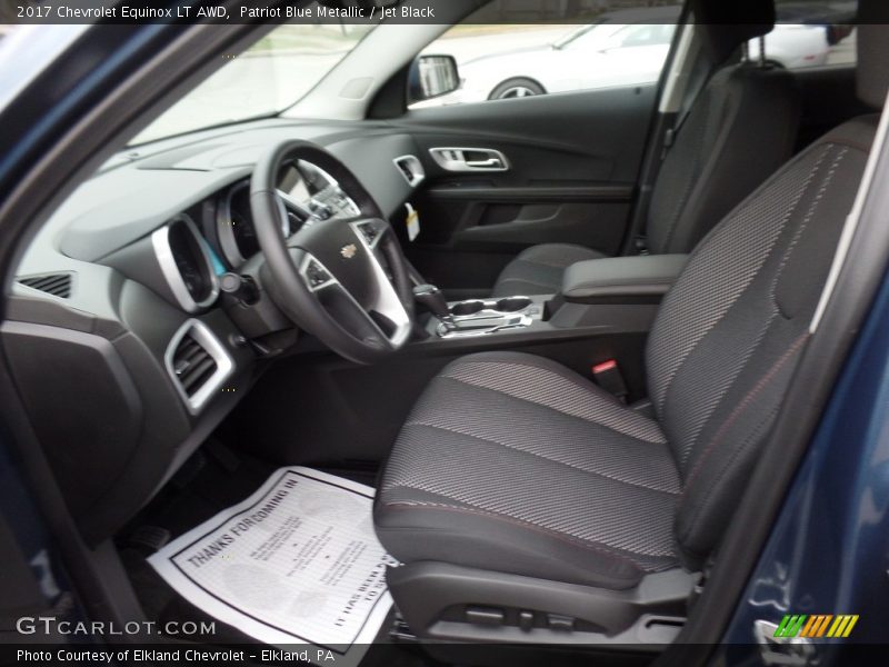 Patriot Blue Metallic / Jet Black 2017 Chevrolet Equinox LT AWD