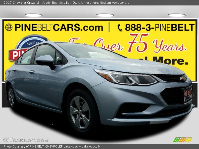 Arctic Blue Metallic / Dark Atmosphere/Medium Atmosphere 2017 Chevrolet Cruze LS