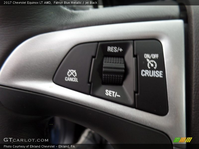 Patriot Blue Metallic / Jet Black 2017 Chevrolet Equinox LT AWD