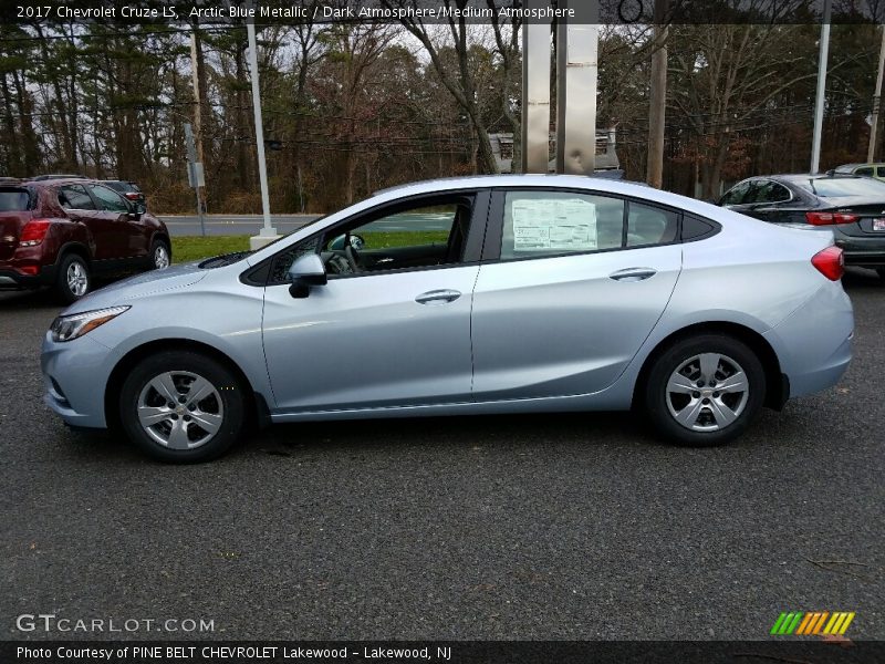 Arctic Blue Metallic / Dark Atmosphere/Medium Atmosphere 2017 Chevrolet Cruze LS