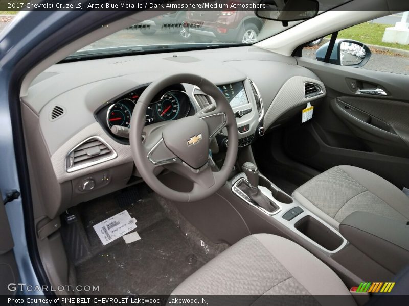 Arctic Blue Metallic / Dark Atmosphere/Medium Atmosphere 2017 Chevrolet Cruze LS