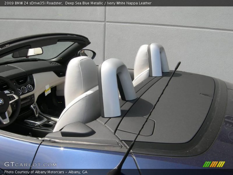 Deep Sea Blue Metallic / Ivory White Nappa Leather 2009 BMW Z4 sDrive35i Roadster