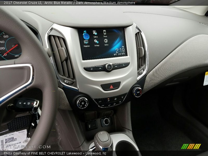 Arctic Blue Metallic / Dark Atmosphere/Medium Atmosphere 2017 Chevrolet Cruze LS