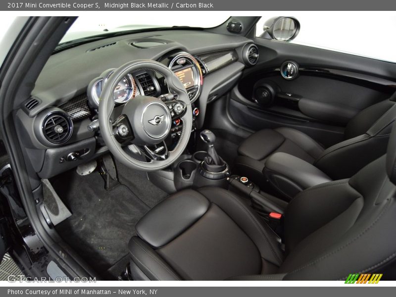  2017 Convertible Cooper S Carbon Black Interior