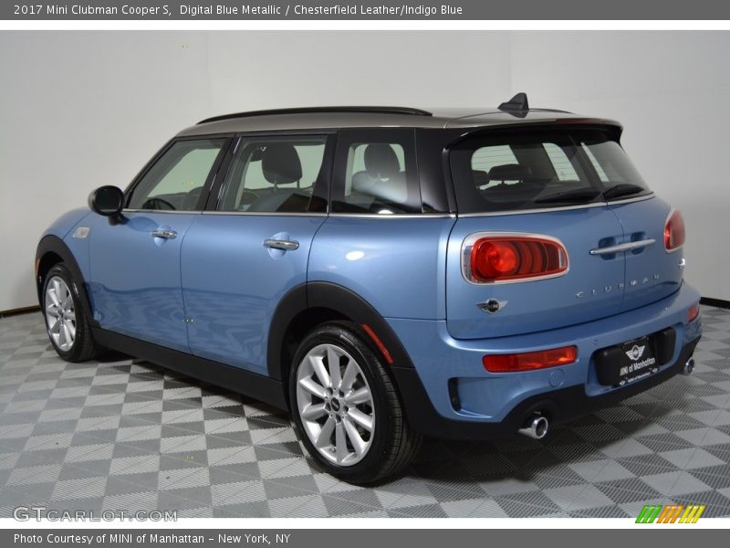 Digital Blue Metallic / Chesterfield Leather/Indigo Blue 2017 Mini Clubman Cooper S