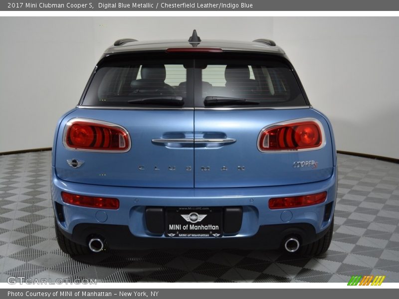 Digital Blue Metallic / Chesterfield Leather/Indigo Blue 2017 Mini Clubman Cooper S