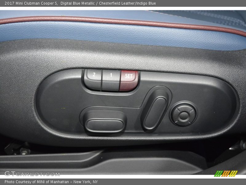 Digital Blue Metallic / Chesterfield Leather/Indigo Blue 2017 Mini Clubman Cooper S