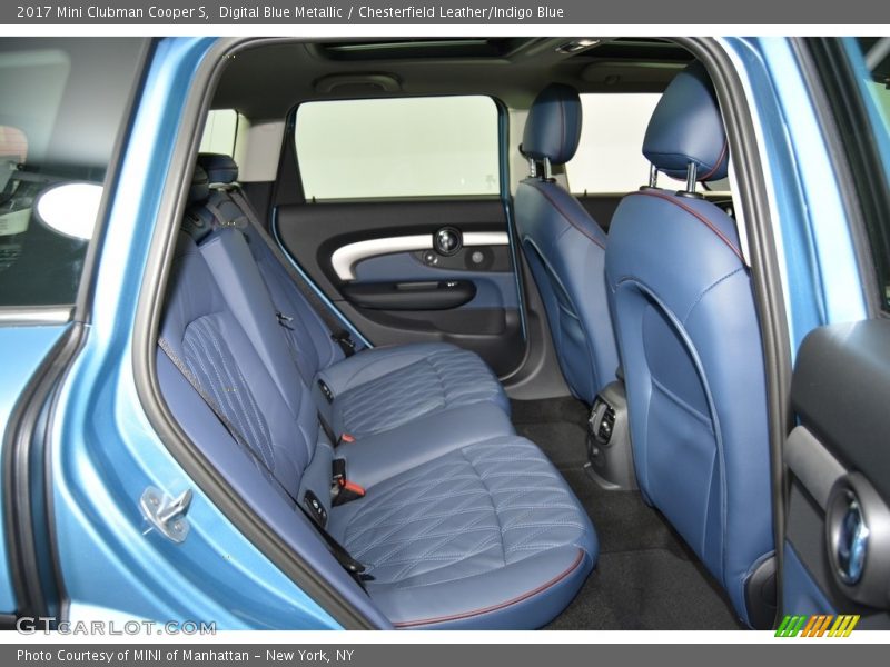 Digital Blue Metallic / Chesterfield Leather/Indigo Blue 2017 Mini Clubman Cooper S