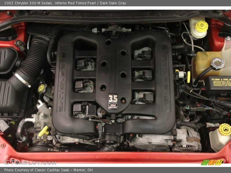 Inferno Red Tinted Pearl / Dark Slate Gray 2002 Chrysler 300 M Sedan
