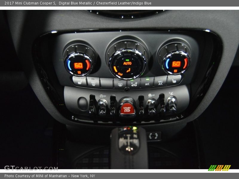 Digital Blue Metallic / Chesterfield Leather/Indigo Blue 2017 Mini Clubman Cooper S