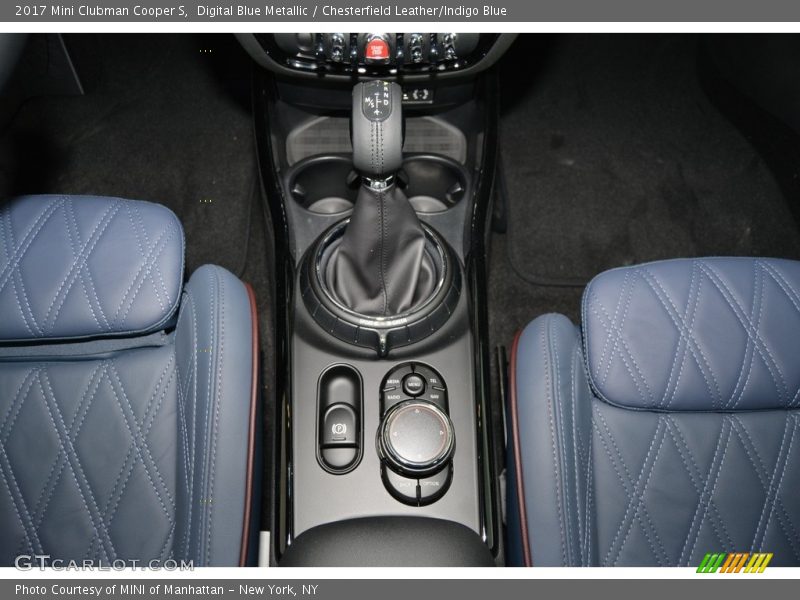 Digital Blue Metallic / Chesterfield Leather/Indigo Blue 2017 Mini Clubman Cooper S
