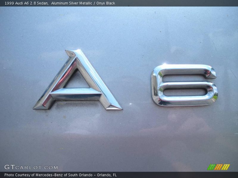 Aluminum Silver Metallic / Onyx Black 1999 Audi A6 2.8 Sedan