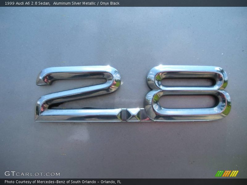 Aluminum Silver Metallic / Onyx Black 1999 Audi A6 2.8 Sedan