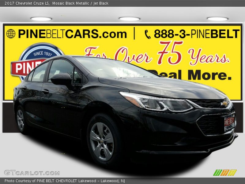 Mosaic Black Metallic / Jet Black 2017 Chevrolet Cruze LS