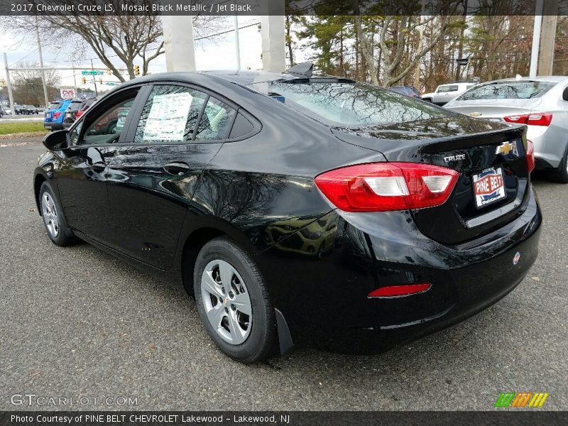 Mosaic Black Metallic / Jet Black 2017 Chevrolet Cruze LS