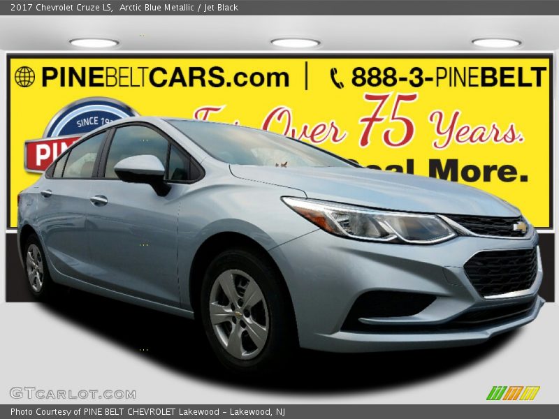 Arctic Blue Metallic / Jet Black 2017 Chevrolet Cruze LS