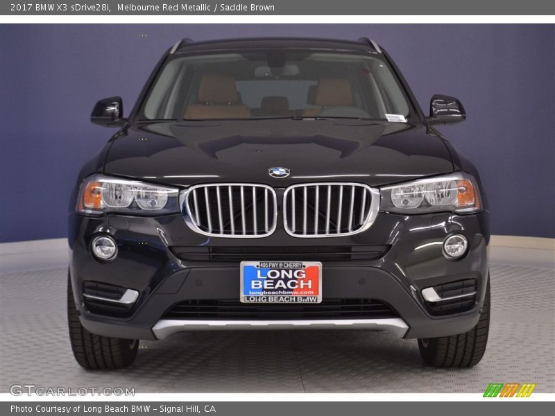 Melbourne Red Metallic / Saddle Brown 2017 BMW X3 sDrive28i