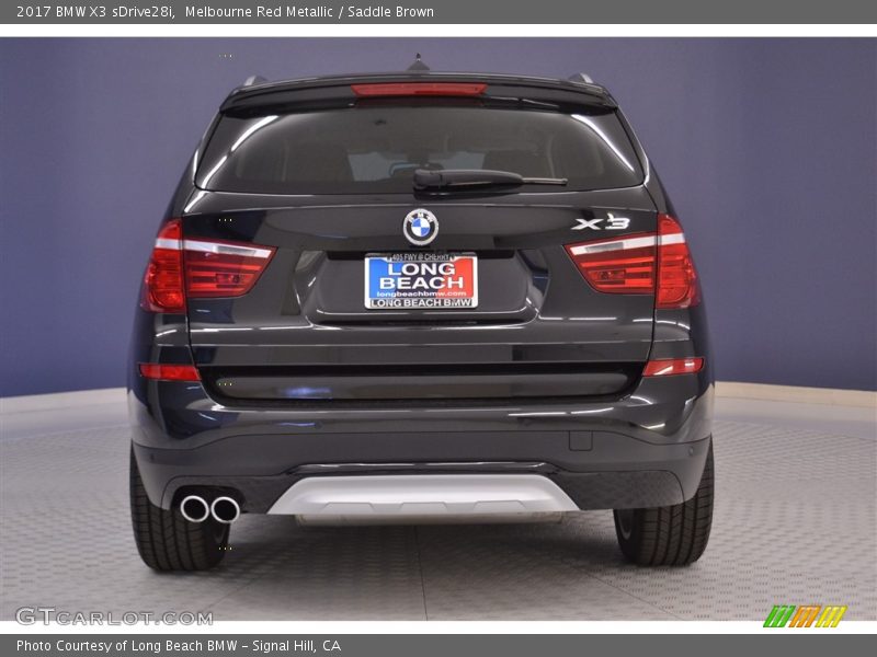 Melbourne Red Metallic / Saddle Brown 2017 BMW X3 sDrive28i