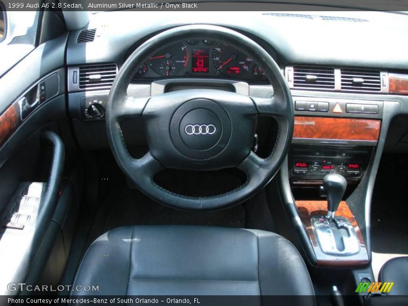 Aluminum Silver Metallic / Onyx Black 1999 Audi A6 2.8 Sedan