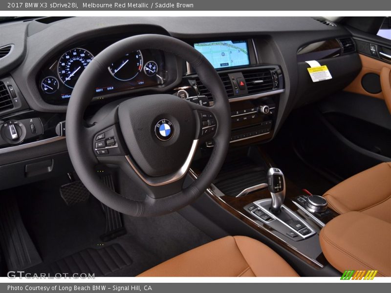 Melbourne Red Metallic / Saddle Brown 2017 BMW X3 sDrive28i
