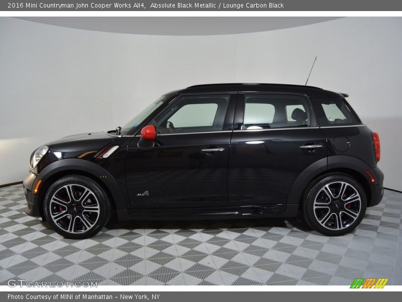 Absolute Black Metallic / Lounge Carbon Black 2016 Mini Countryman John Cooper Works All4