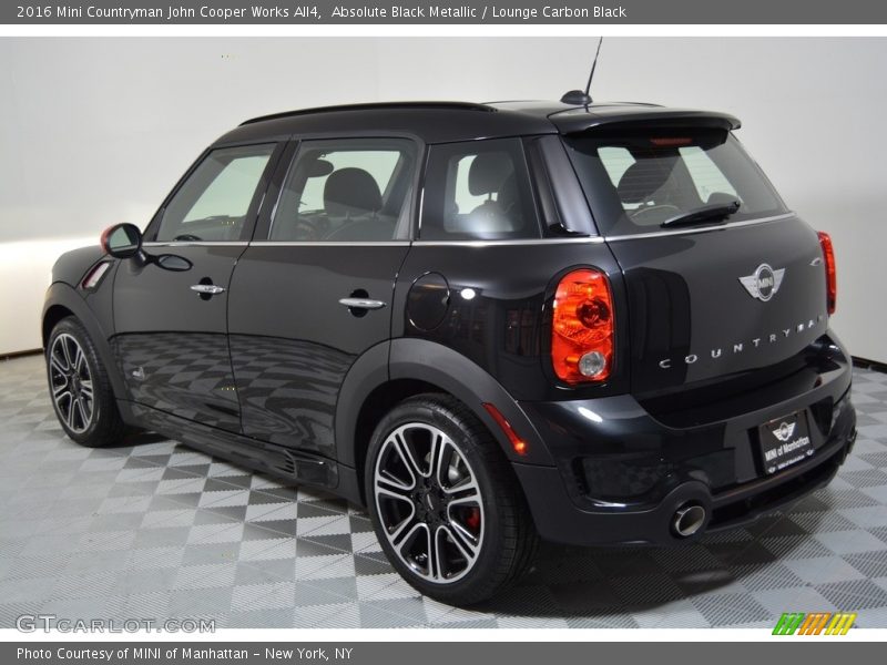 Absolute Black Metallic / Lounge Carbon Black 2016 Mini Countryman John Cooper Works All4