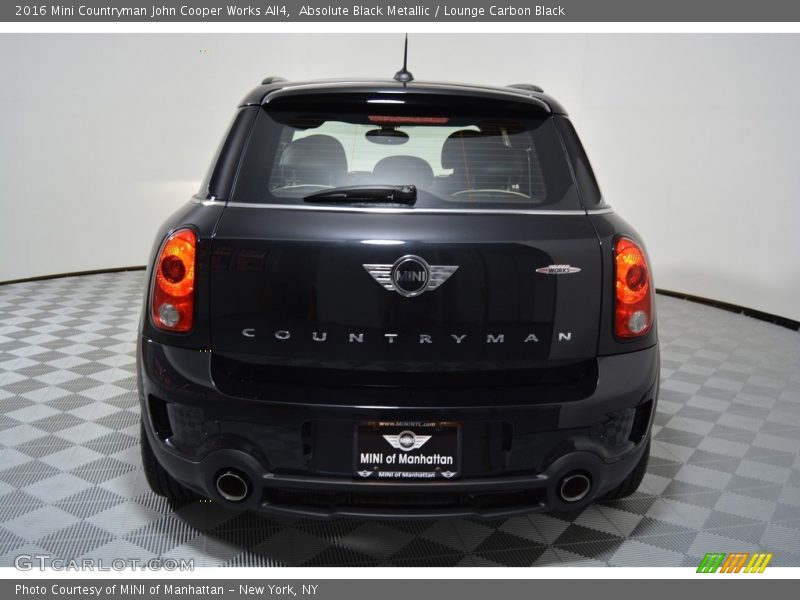 Absolute Black Metallic / Lounge Carbon Black 2016 Mini Countryman John Cooper Works All4