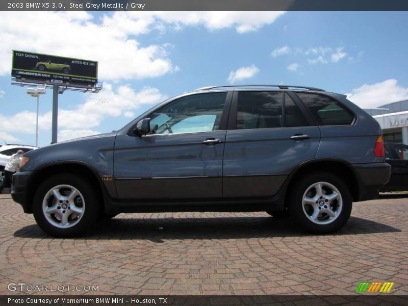 Steel Grey Metallic / Gray 2003 BMW X5 3.0i