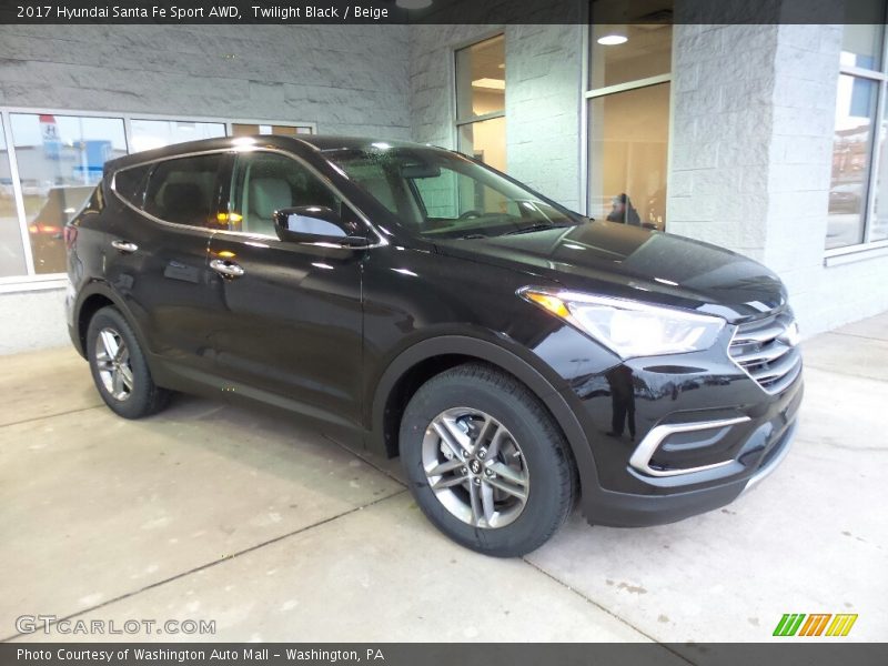 Front 3/4 View of 2017 Santa Fe Sport AWD