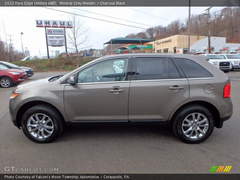 Mineral Grey Metallic / Charcoal Black 2012 Ford Edge Limited AWD