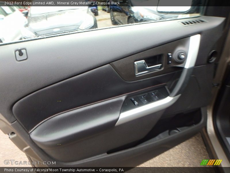 Mineral Grey Metallic / Charcoal Black 2012 Ford Edge Limited AWD