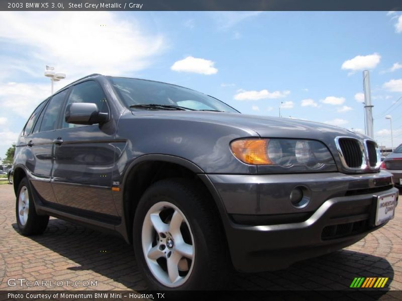 Steel Grey Metallic / Gray 2003 BMW X5 3.0i