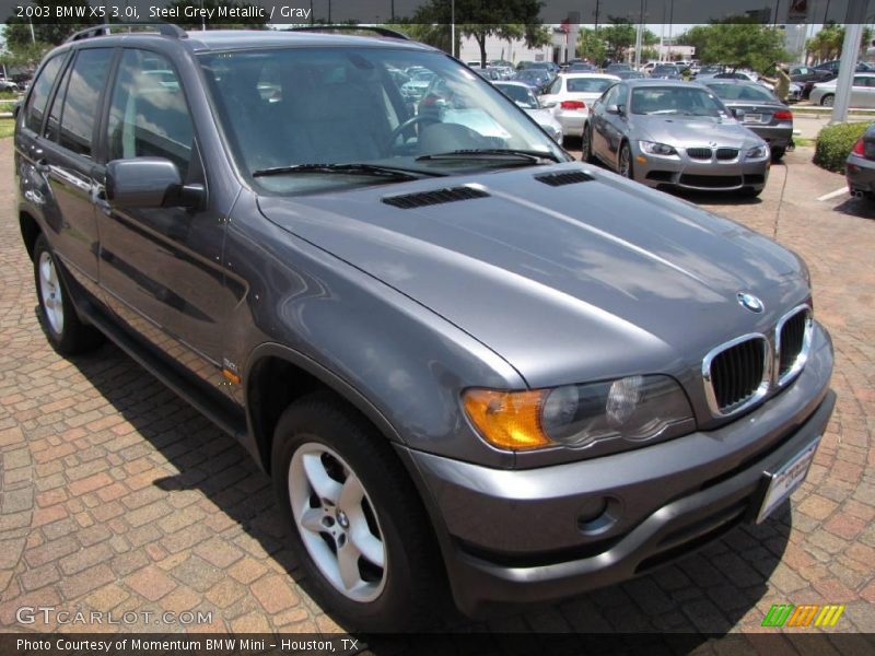 Steel Grey Metallic / Gray 2003 BMW X5 3.0i