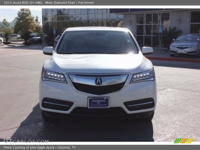 White Diamond Pearl / Parchment 2014 Acura MDX SH-AWD