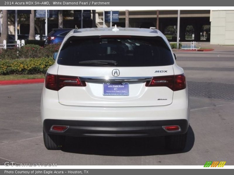 White Diamond Pearl / Parchment 2014 Acura MDX SH-AWD
