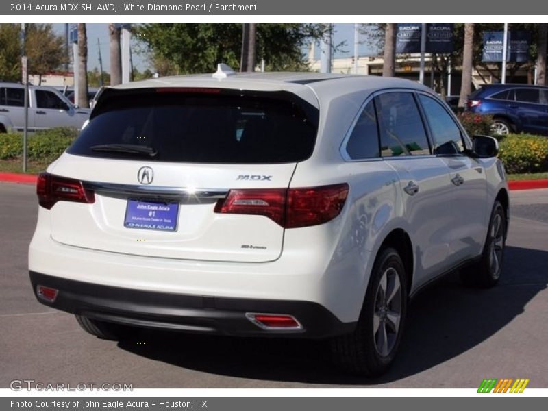 White Diamond Pearl / Parchment 2014 Acura MDX SH-AWD