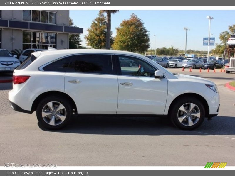 White Diamond Pearl / Parchment 2014 Acura MDX SH-AWD