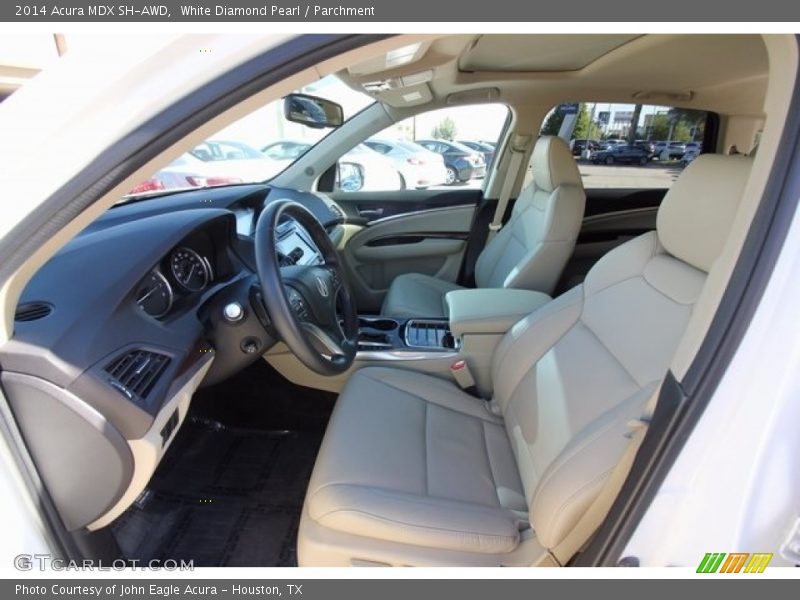 White Diamond Pearl / Parchment 2014 Acura MDX SH-AWD