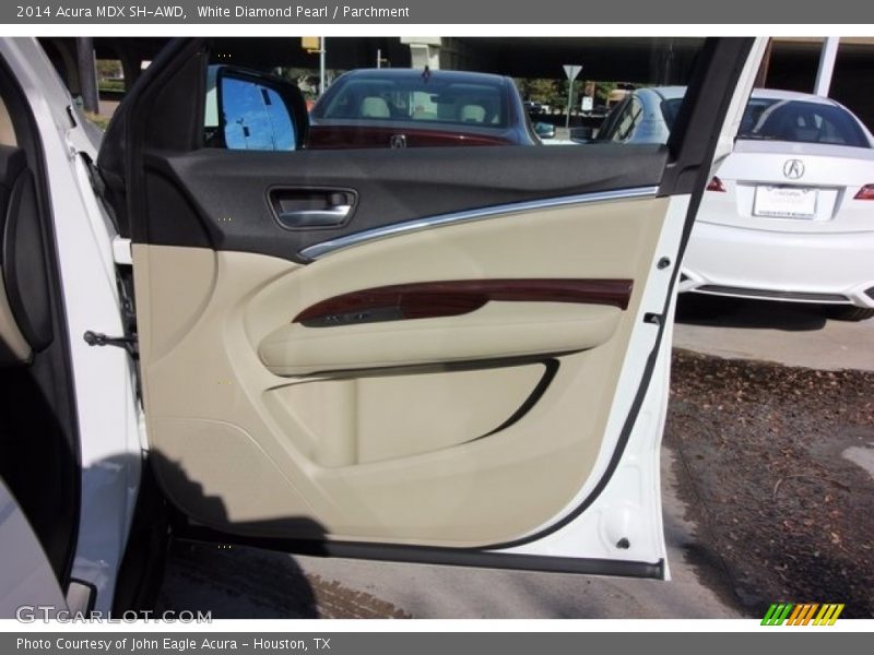 White Diamond Pearl / Parchment 2014 Acura MDX SH-AWD