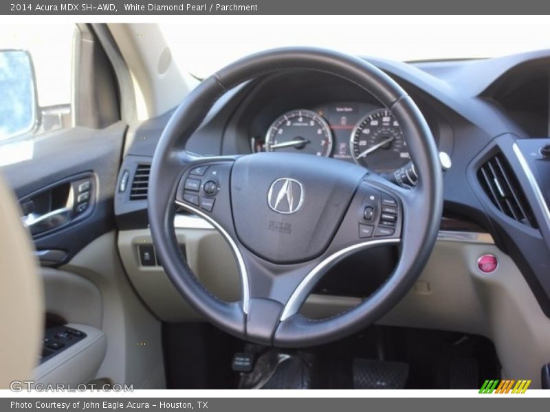 White Diamond Pearl / Parchment 2014 Acura MDX SH-AWD