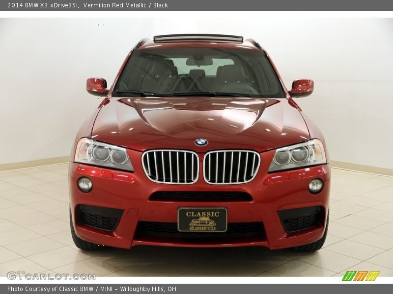 Vermilion Red Metallic / Black 2014 BMW X3 xDrive35i