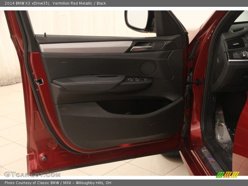 Vermilion Red Metallic / Black 2014 BMW X3 xDrive35i