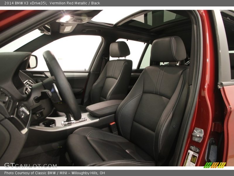 Vermilion Red Metallic / Black 2014 BMW X3 xDrive35i