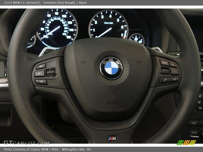 Vermilion Red Metallic / Black 2014 BMW X3 xDrive35i