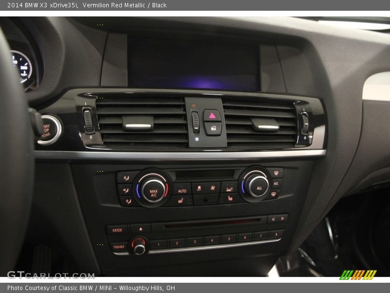 Vermilion Red Metallic / Black 2014 BMW X3 xDrive35i