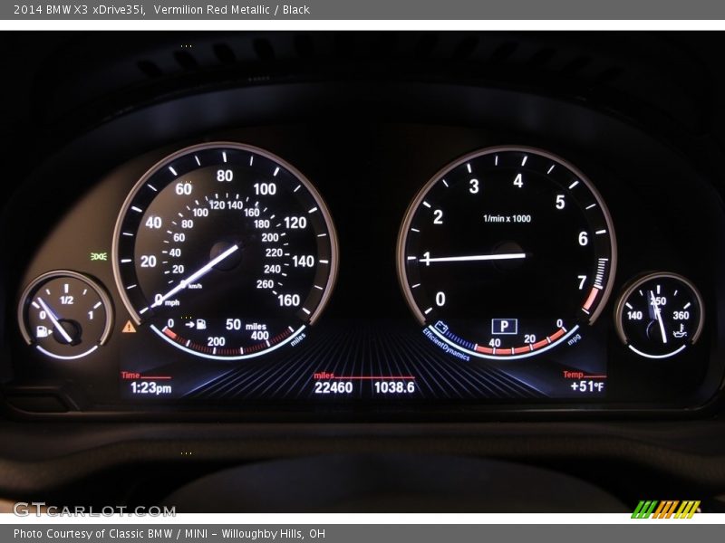 Vermilion Red Metallic / Black 2014 BMW X3 xDrive35i