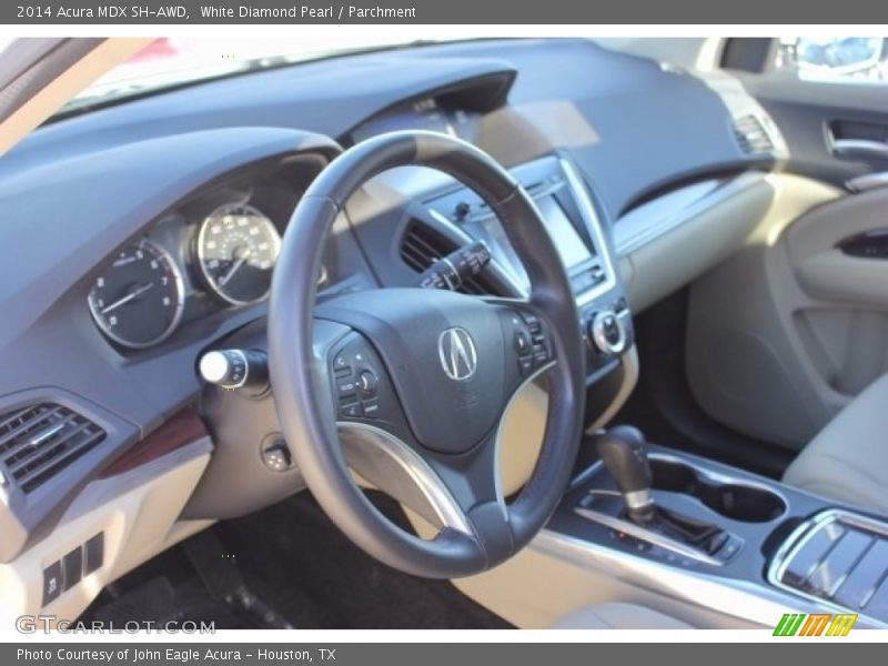 White Diamond Pearl / Parchment 2014 Acura MDX SH-AWD